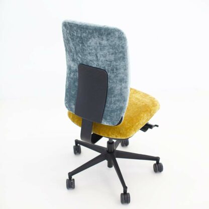 Ausstellungstück - Bürostuhl new.motion - Sonnengelb und Eisblau – Bild 2