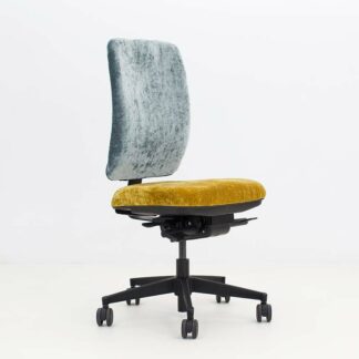 Ausstellungstück - Bürostuhl new.motion - Sonnengelb und Eisblau